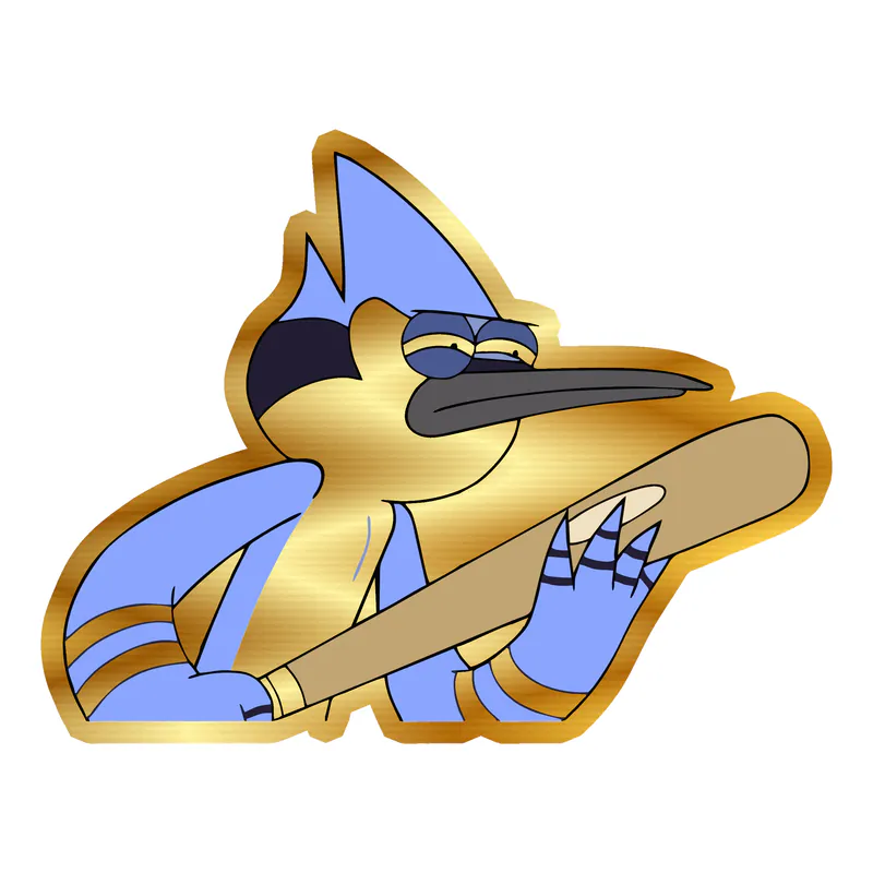 Mordecai Gold Chrome Vinyl Decal - Custom Size