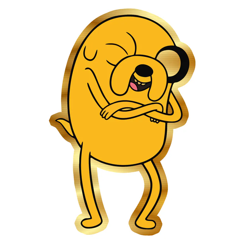 Jake Gold Chrome Vinyl Decal - Custom Size