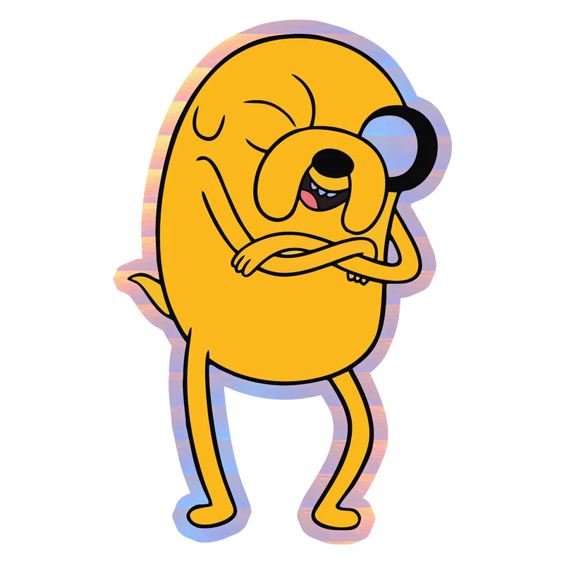 Jake Holographic Vinyl Decal - Custom Size