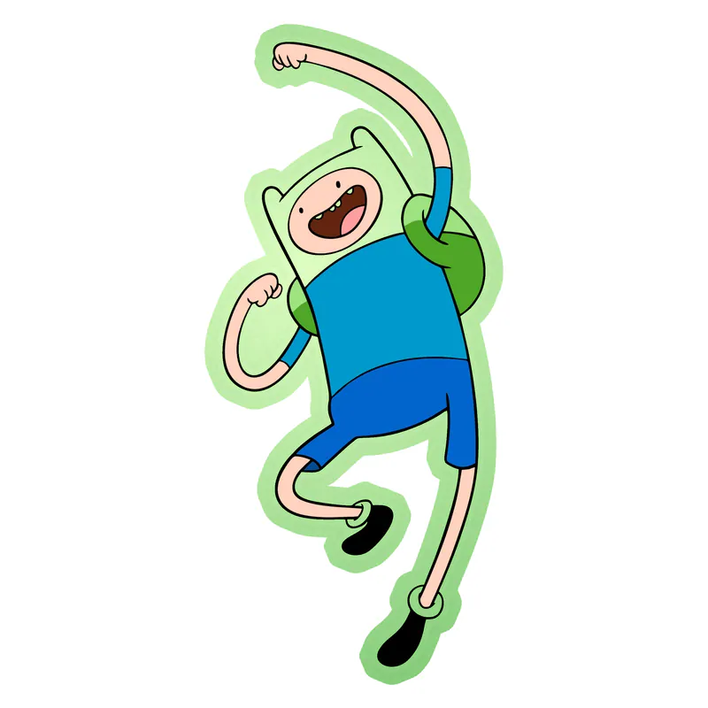 Finn Glow in the Dark Vinyl Decal - Custom Size