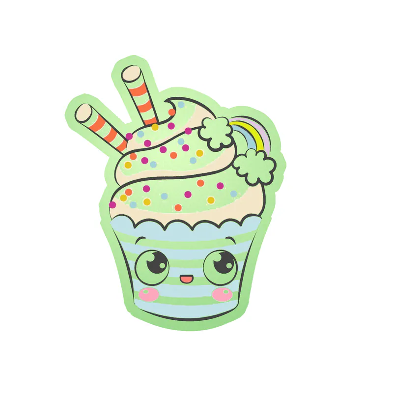 Cupcake Glow in the Dark Vinyl Decal - Custom Size