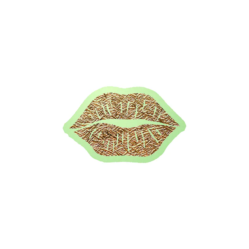 Lips - Glow in the Dark Vinyl Sticker - Custom Size