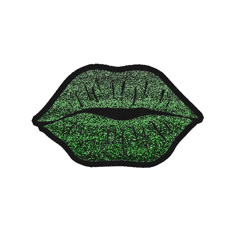 Lips - Carbon Fiber Vinyl Sticker - Custom Size