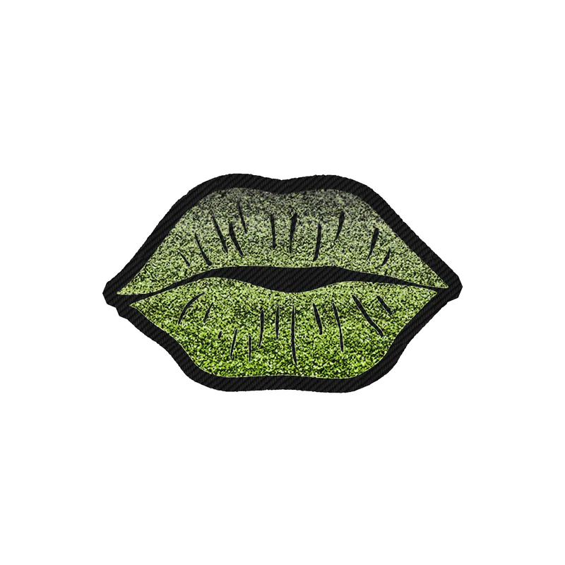 Lips - Carbon Fiber Vinyl Sticker - Custom Size
