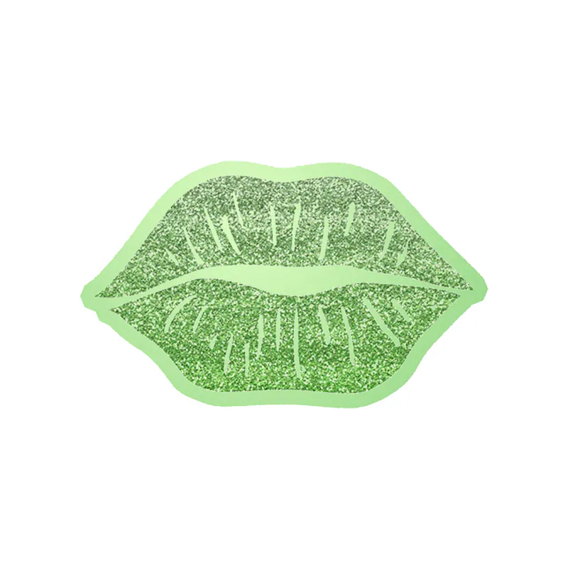 Lips - Glow in the Dark Vinyl Sticker - Custom Size