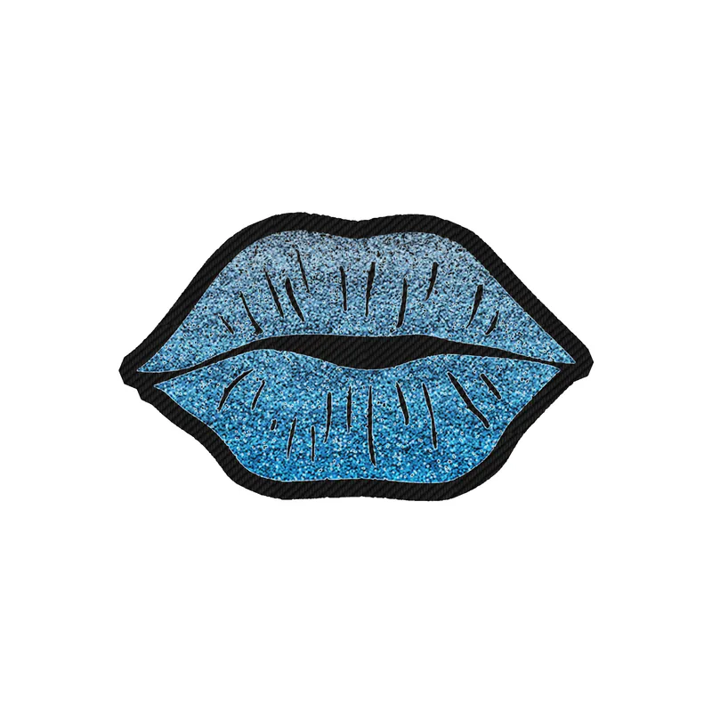 Lips - Carbon Fiber Vinyl Sticker - Custom Size