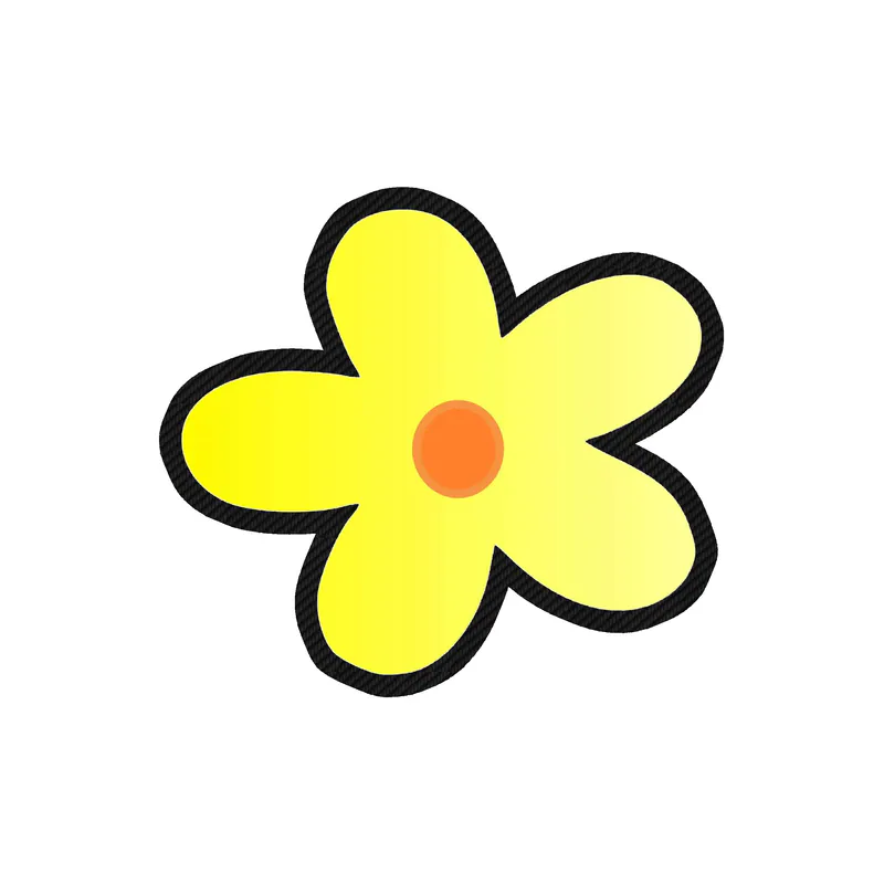 Flower Carbon Fiber Vinyl Decal - Custom Size