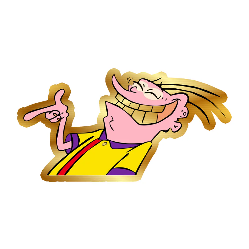 Eddy Gold Chrome Vinyl Decal - Custom Size