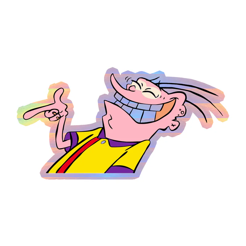 Eddy Holographic Vinyl Decal - Custom Size