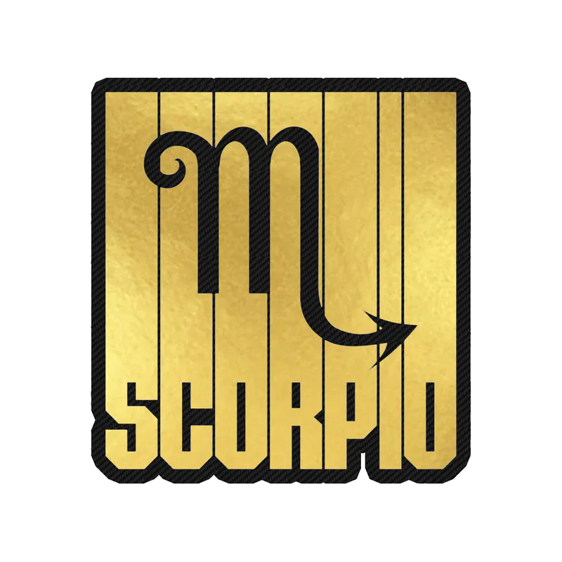 Scorpio - Carbon Fiber Vinyl Decal - Custom Size