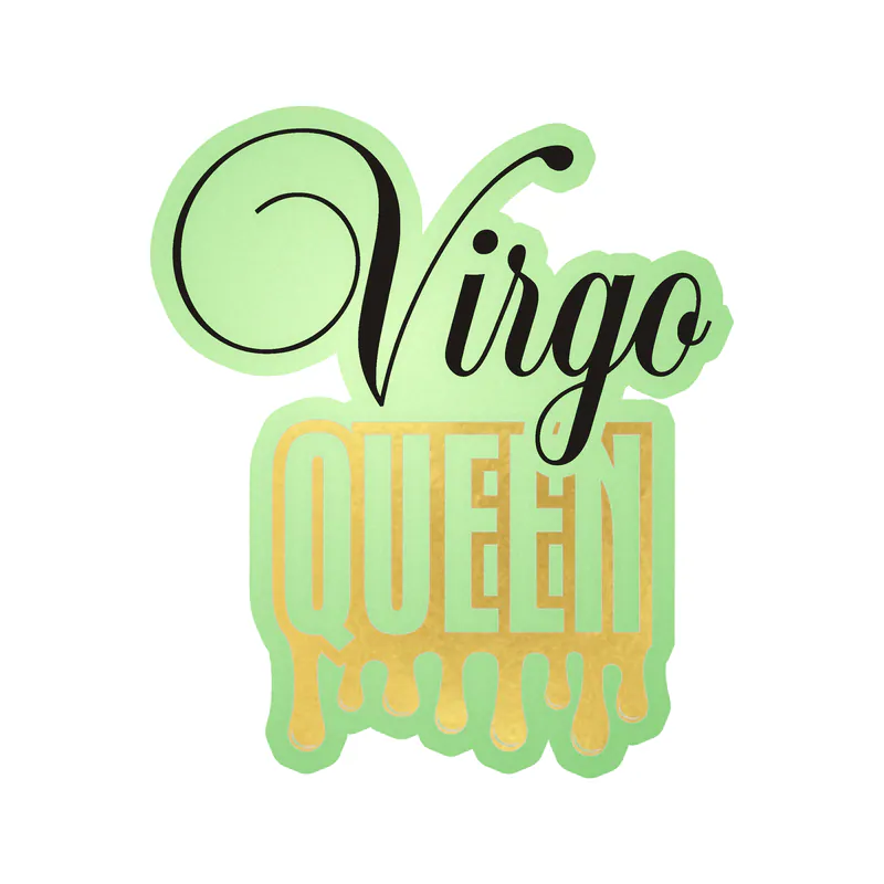 Virgo Queen - Glow in the Dark Vinyl Decal - Custom Size