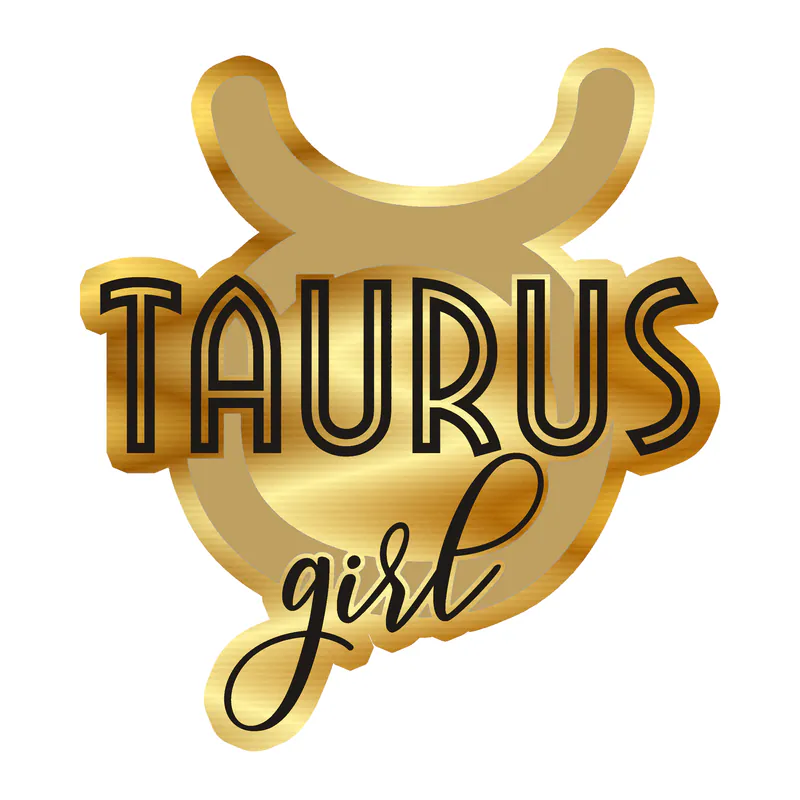 Taurus Girl - Gold Chrome Vinyl Decal - Custom Size