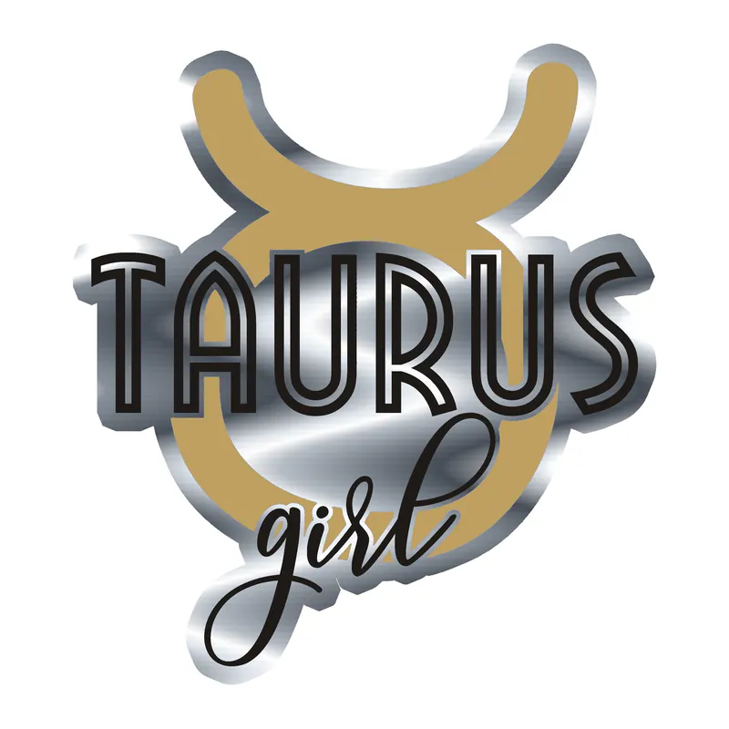 Taurus Girl - Silver Chrome Vinyl Decal - Custom Size