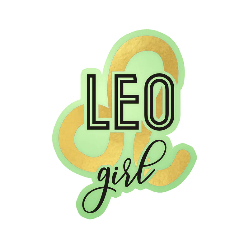 Leo Girl - Glow in the Dark Vinyl Decal - Custom Size
