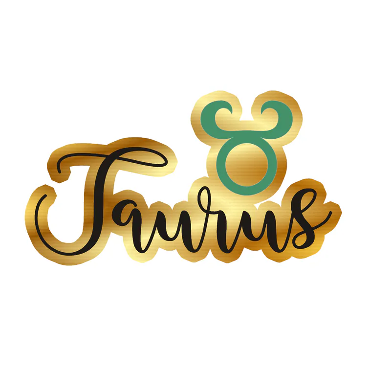 Taurus - Gold Chrome Vinyl Decal - Custom Size