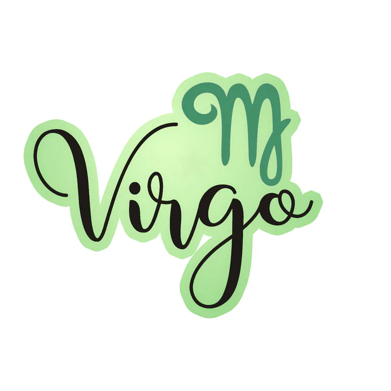 Virgo - Glow in the Dark Vinyl Decal - Custom Size