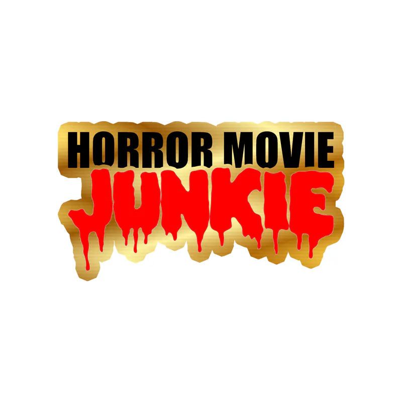 Horror Movie Junkie Gold Chrome Vinyl Decal