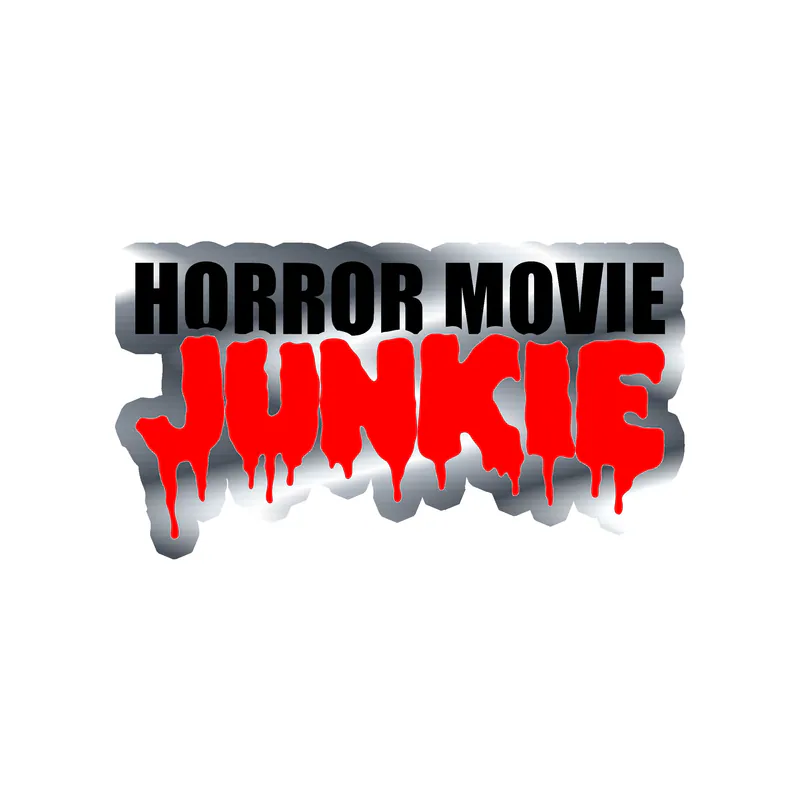 Horror Movie Junkie Silver Chrome Vinyl Decal