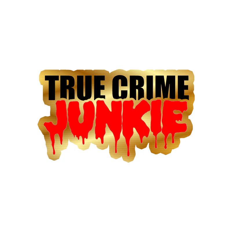 True Crime Junkie Gold Chrome Vinyl Decal