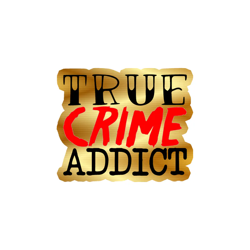 True Crime Addict Gold Chrome Vinyl Decal