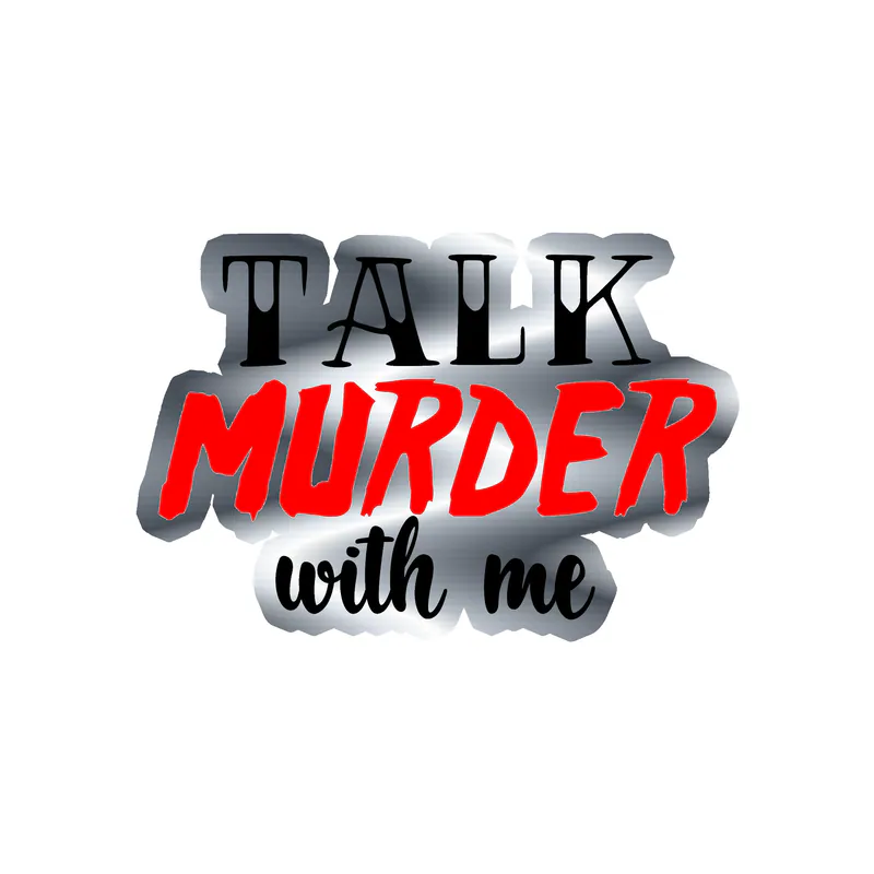 Talk Murder With Me Silver Chrome Vinyl Decal