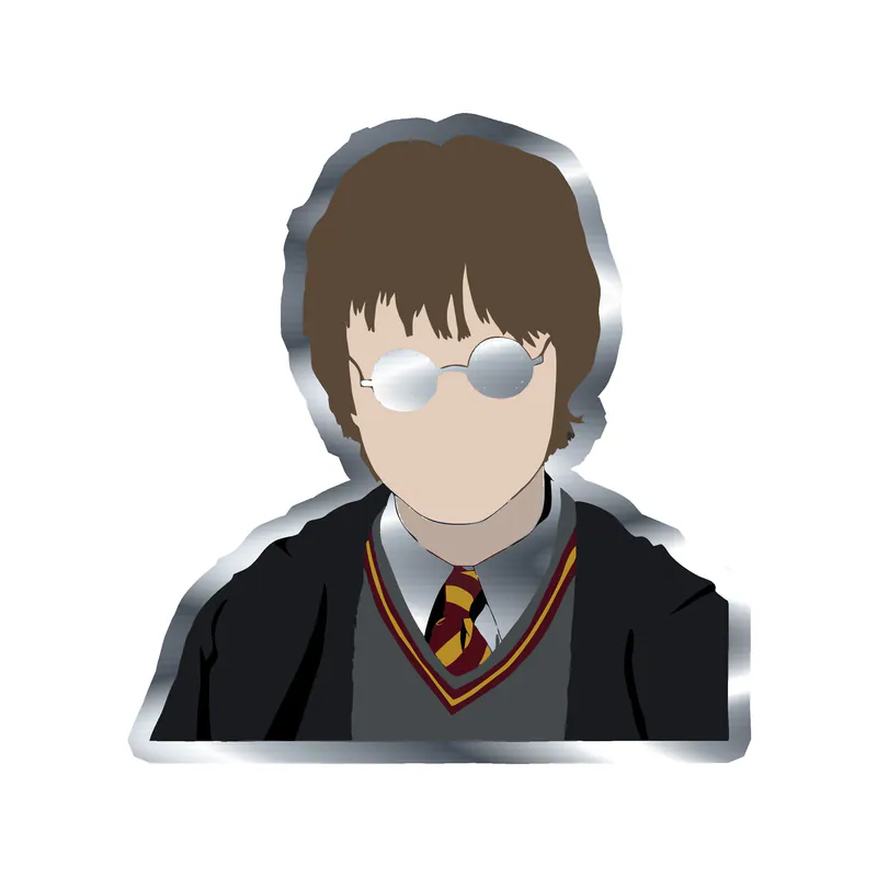 Harry Potter - Silver Chrome Vinyl Decal