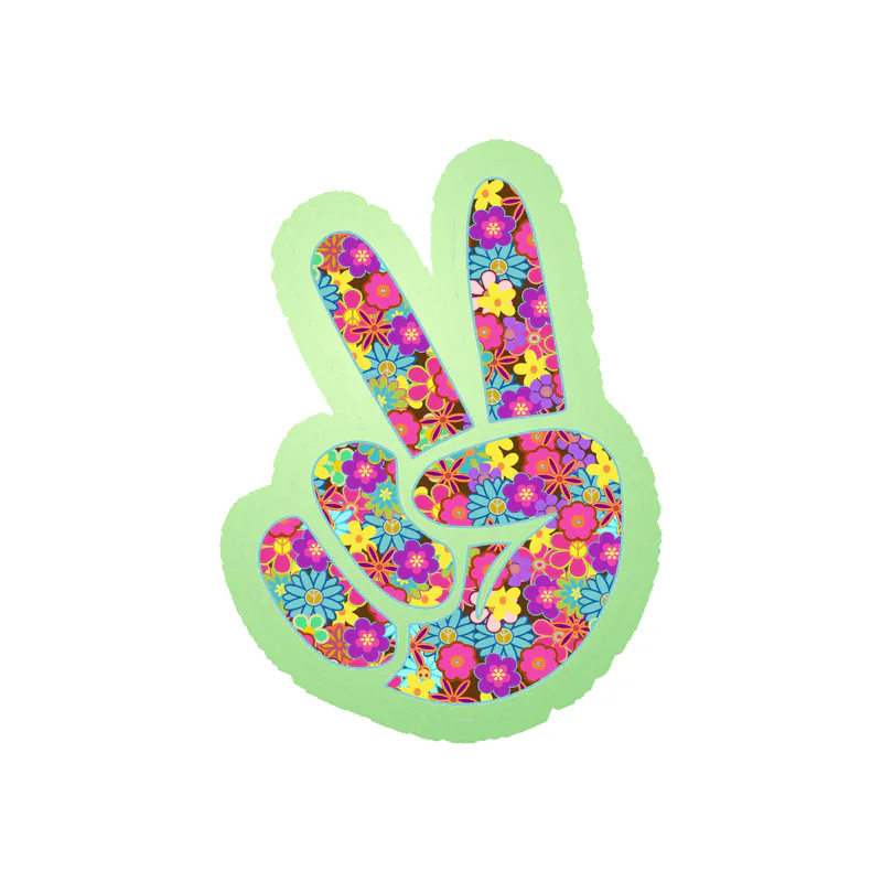 Peace Glow in the Dark Vinyl Decal - Custom Size