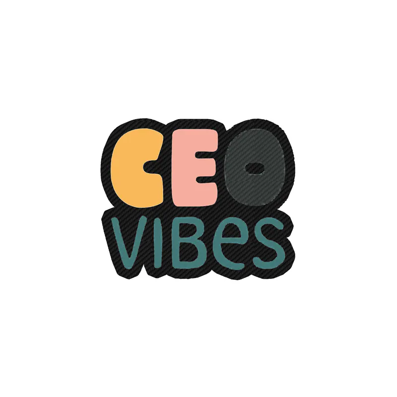 CEO Vibes Carbon Fiber Vinyl Decal - Custom Size