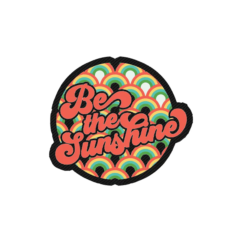 Be the Sunshine Carbon Fiber Vinyl Decal - Custom Size