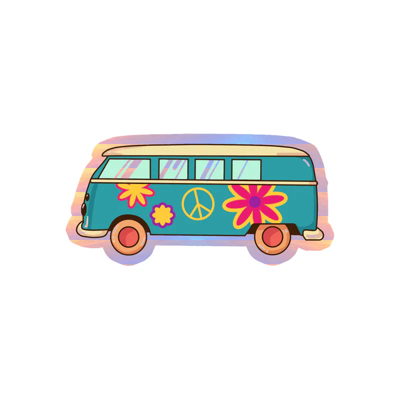 Van Holographic Vinyl Decal - Custom Size
