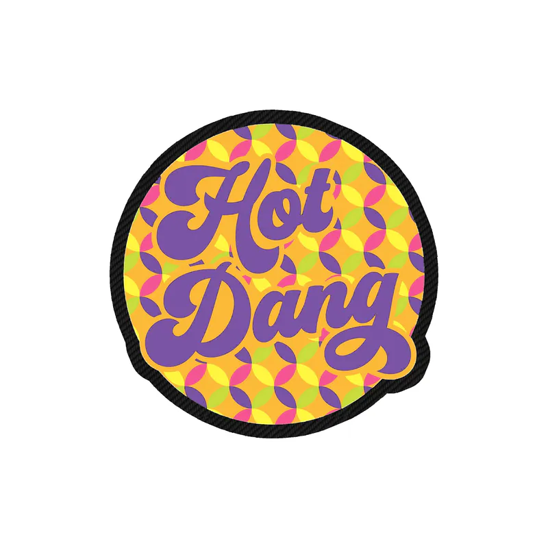 Hot Dang Carbon Fiber Vinyl Decal - Custom Size