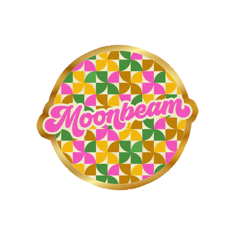 Moonbeam Gold Chrome Vinyl Decal - Custom Size