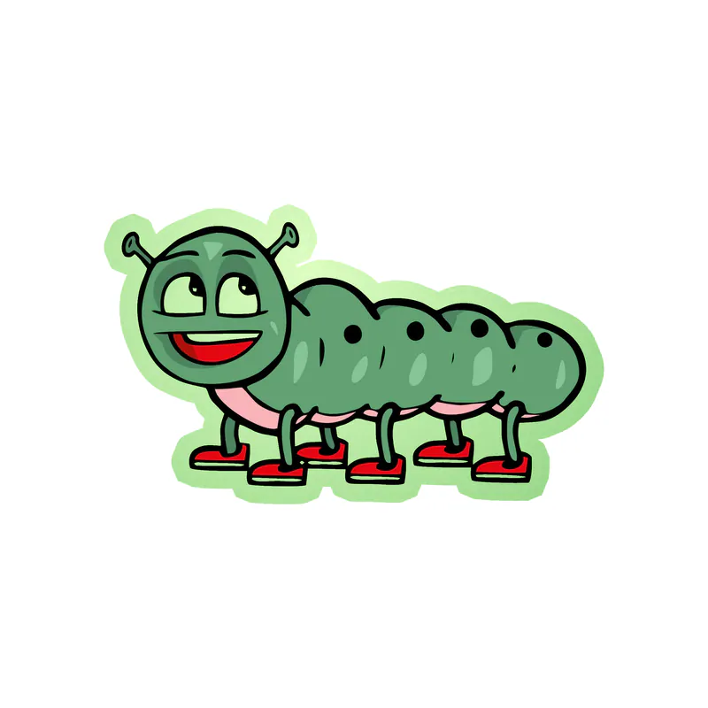 Bug Glow in the Dark Vinyl Decal - Custom Size