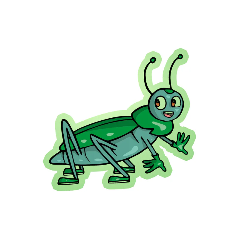Bug Glow in the Dark Vinyl Decal - Custom Size