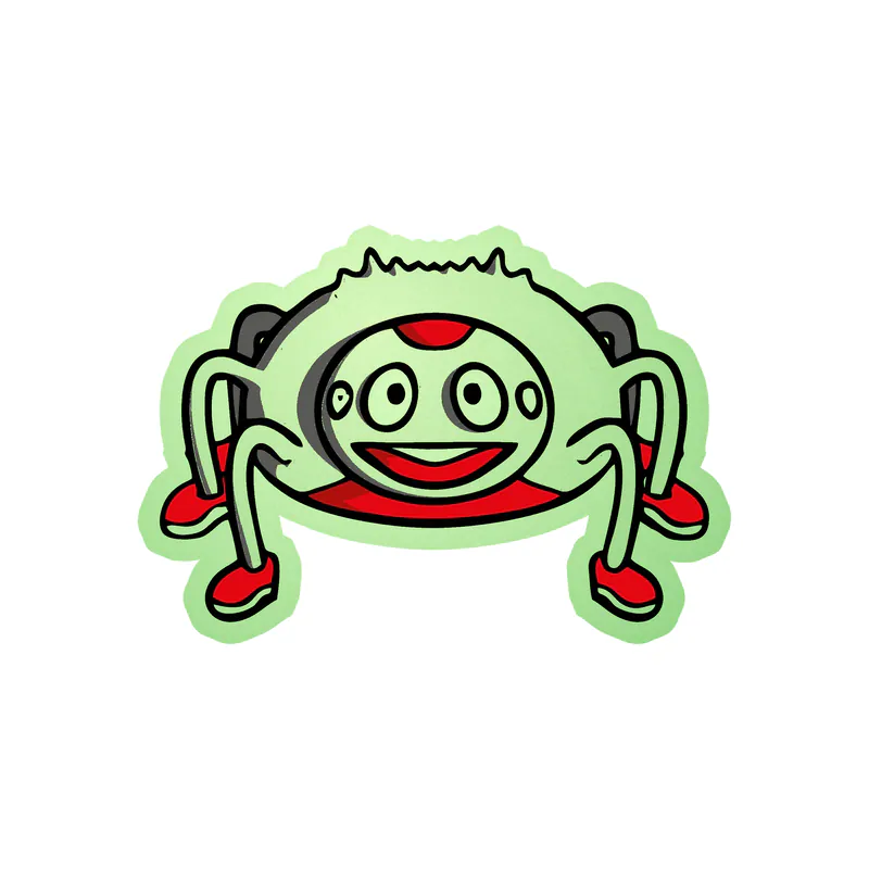 Bug Glow in the Dark Vinyl Decal - Custom Size