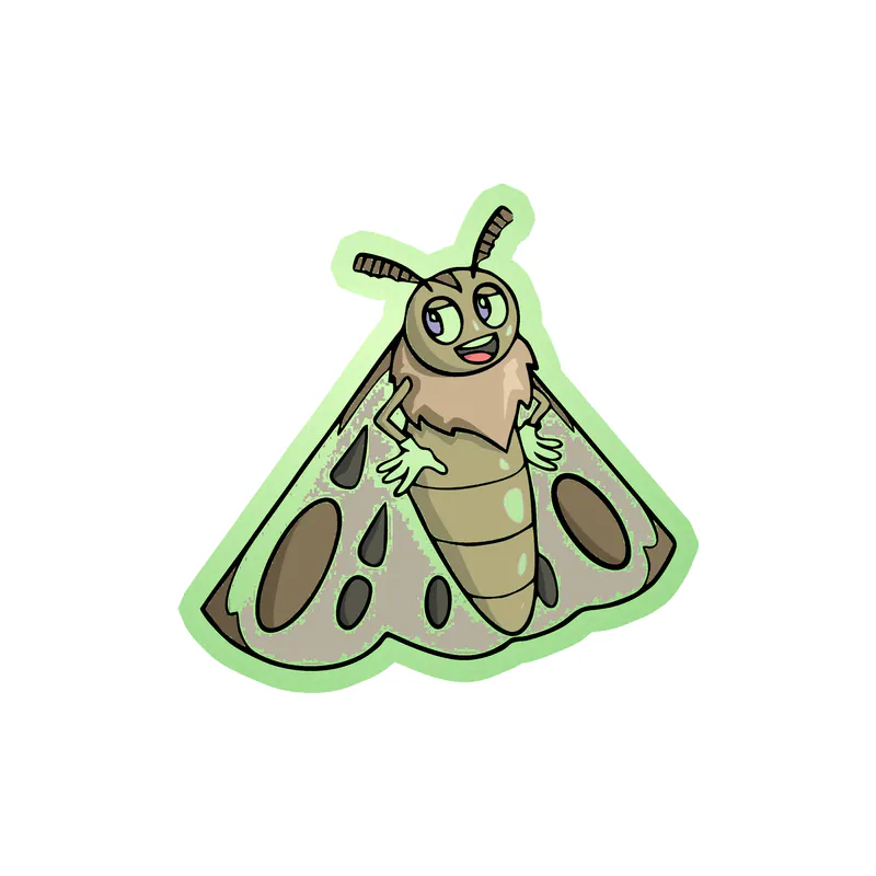 Bug Glow in the Dark Vinyl Decal - Custom Size