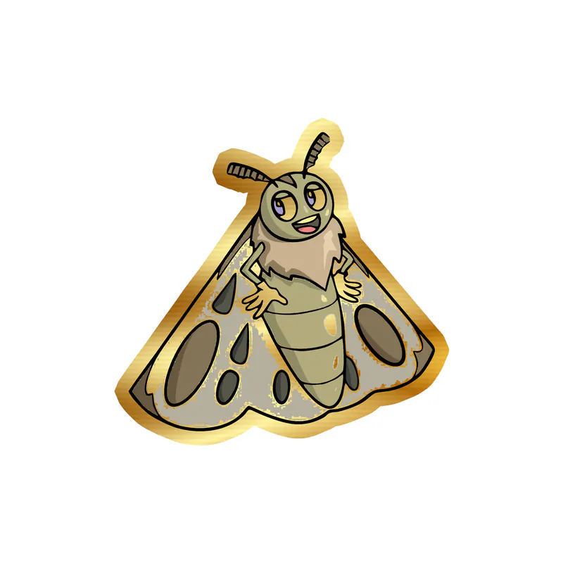 Bug Gold Chrome Vinyl Decal - Custom Size