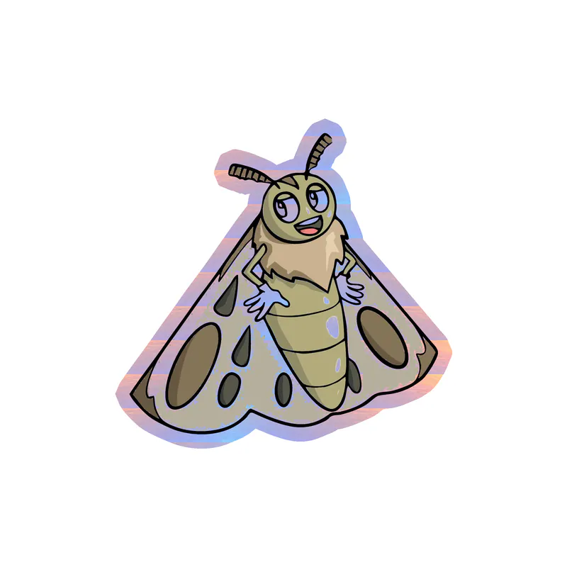 Bug Holographic Vinyl Decal - Custom Size