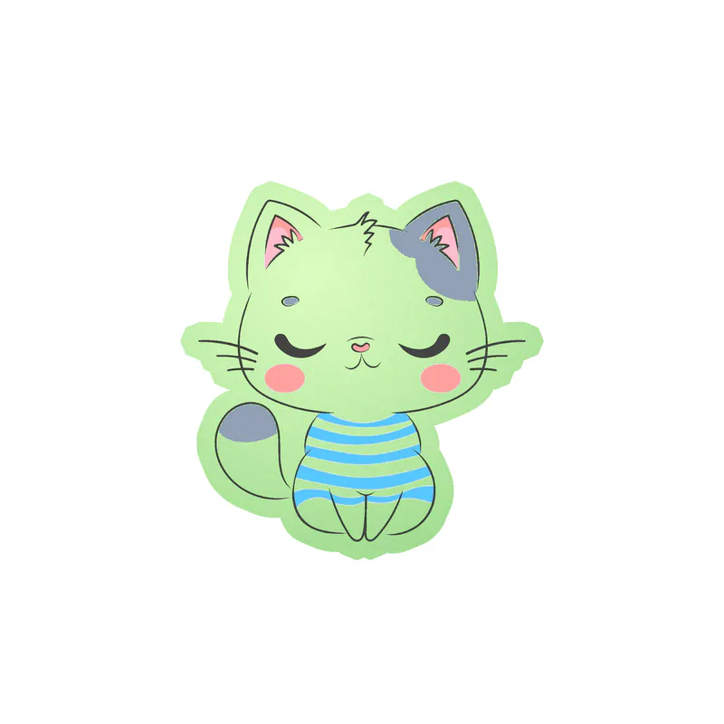 Cat Glow in the Dark Vinyl Decal - Custom Size