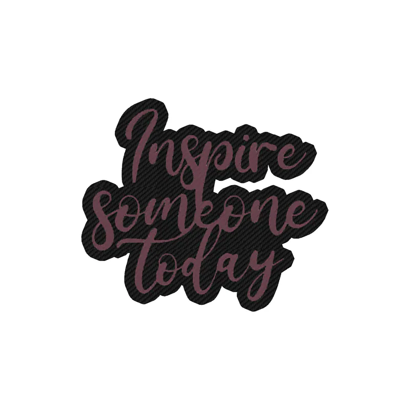 Inspire Someone Today Carbon Fiber Vinyl Decal - Custom Size