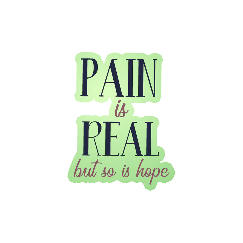 Hope is Real Glow in the Dark Vinyl Decal - Custom Size