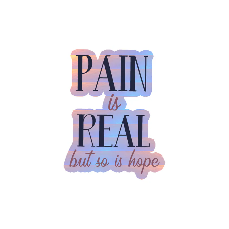 Hope is Real Holographic Vinyl Decal - Custom Size