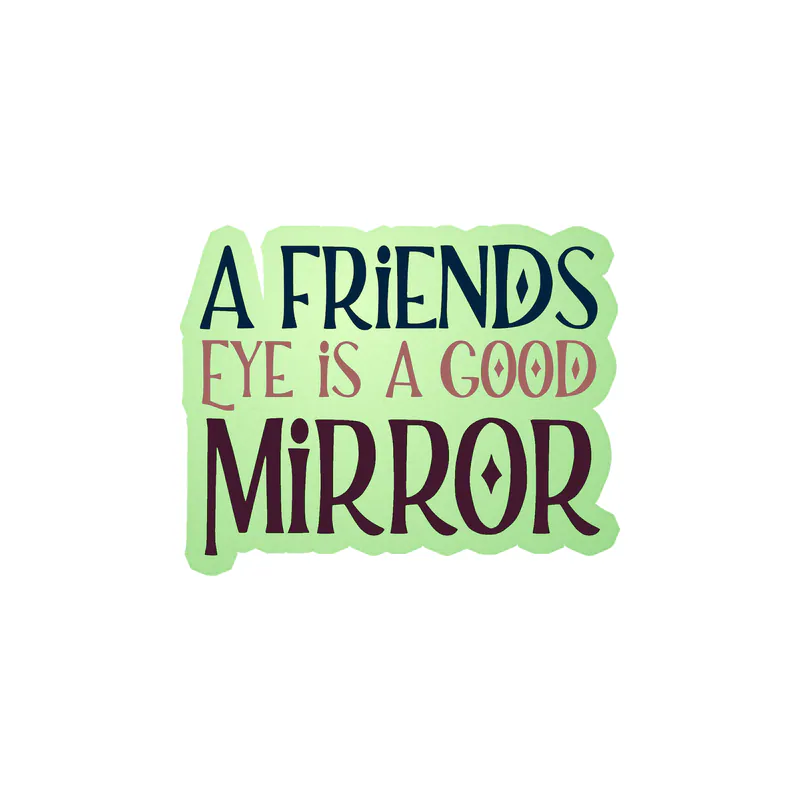 A Friend's Eye Glow in the Dark Vinyl Decal - Custom Size