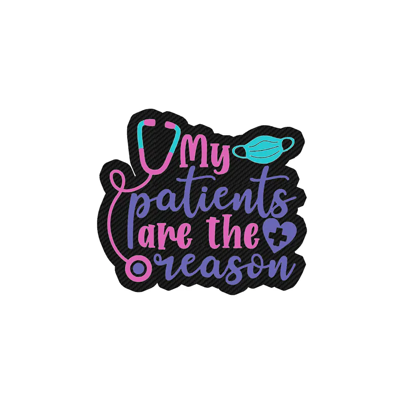 Healthcare Worker Love Carbon Fiber Vinyl Decal - Custom Size
