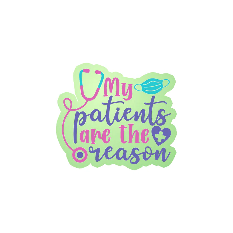 Healthcare Worker Love Glow in the Dark Vinyl Decal - Custom Size