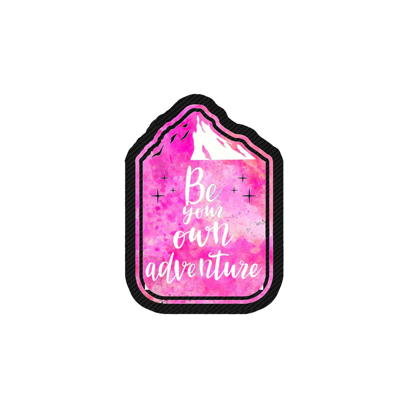 Be Your Own Adventure Carbon Fiber Vinyl Decal - Custom Size
