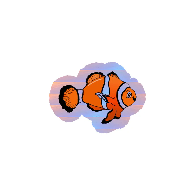 Fish Holographic Vinyl Sticker - Custom Size