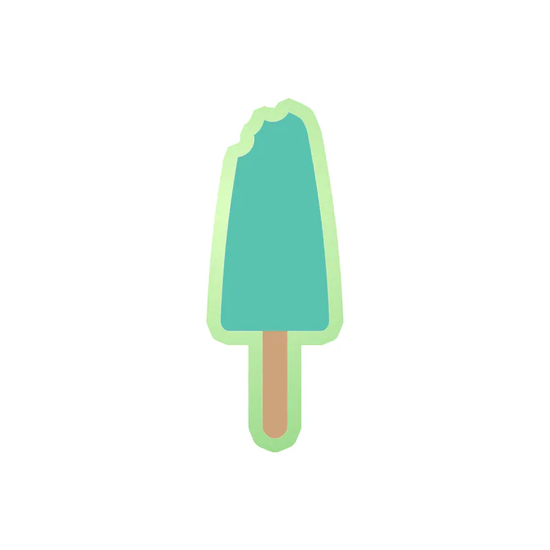 Popsicle Glow in the Dark Vinyl Decal - Custom Size