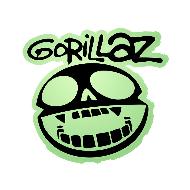 Gorillaz Glow in the Dark Vinyl Decal - Custom Size