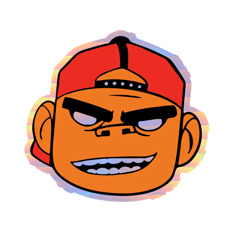 Gorillaz Holographic Vinyl Decal - Custom Size